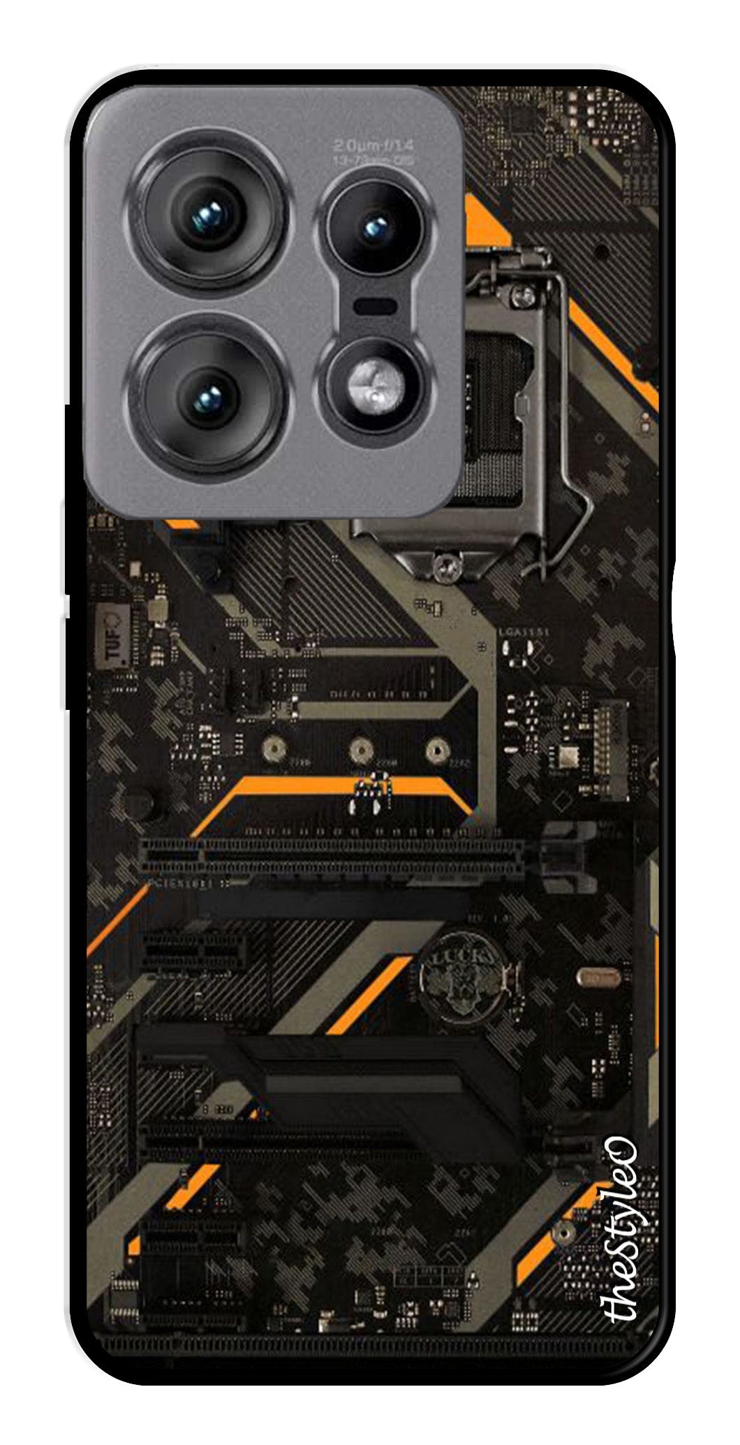 Circuit Design Metal Mobile Case for Moto Edge 50 Pro 5G (Design No -63)