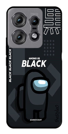 Among us Black Metal Mobile Case for Moto Edge 50 Pro 5G