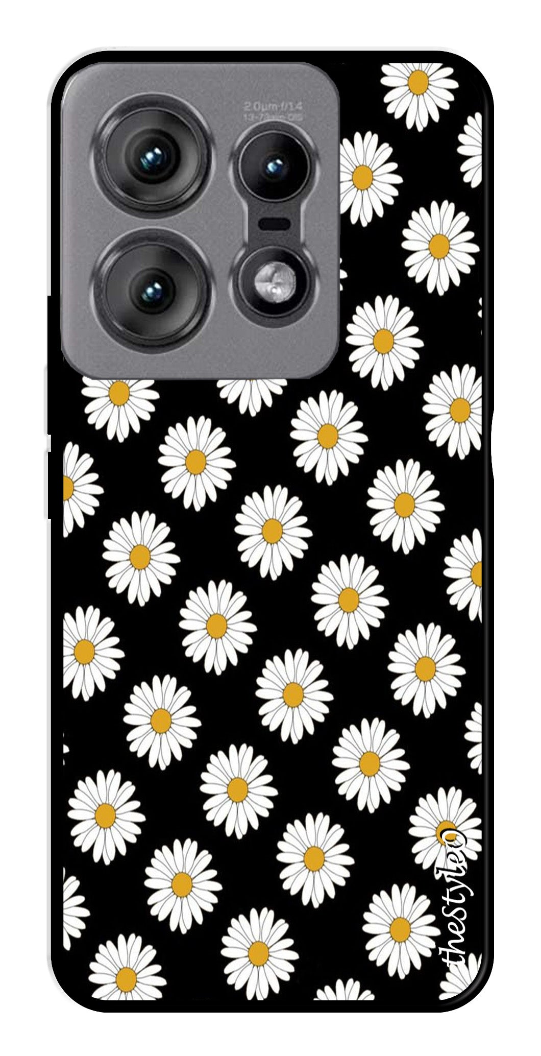 Daisy Flower Metal Mobile Case for Moto Edge 50 Pro 5G (Design No -75)