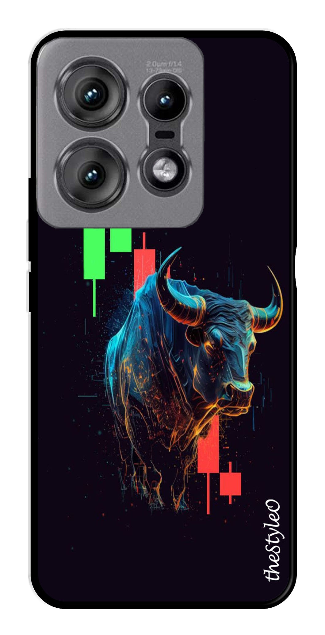 Stock Market Metal Mobile Case for Moto Edge 50 Pro 5G (Design No -77)