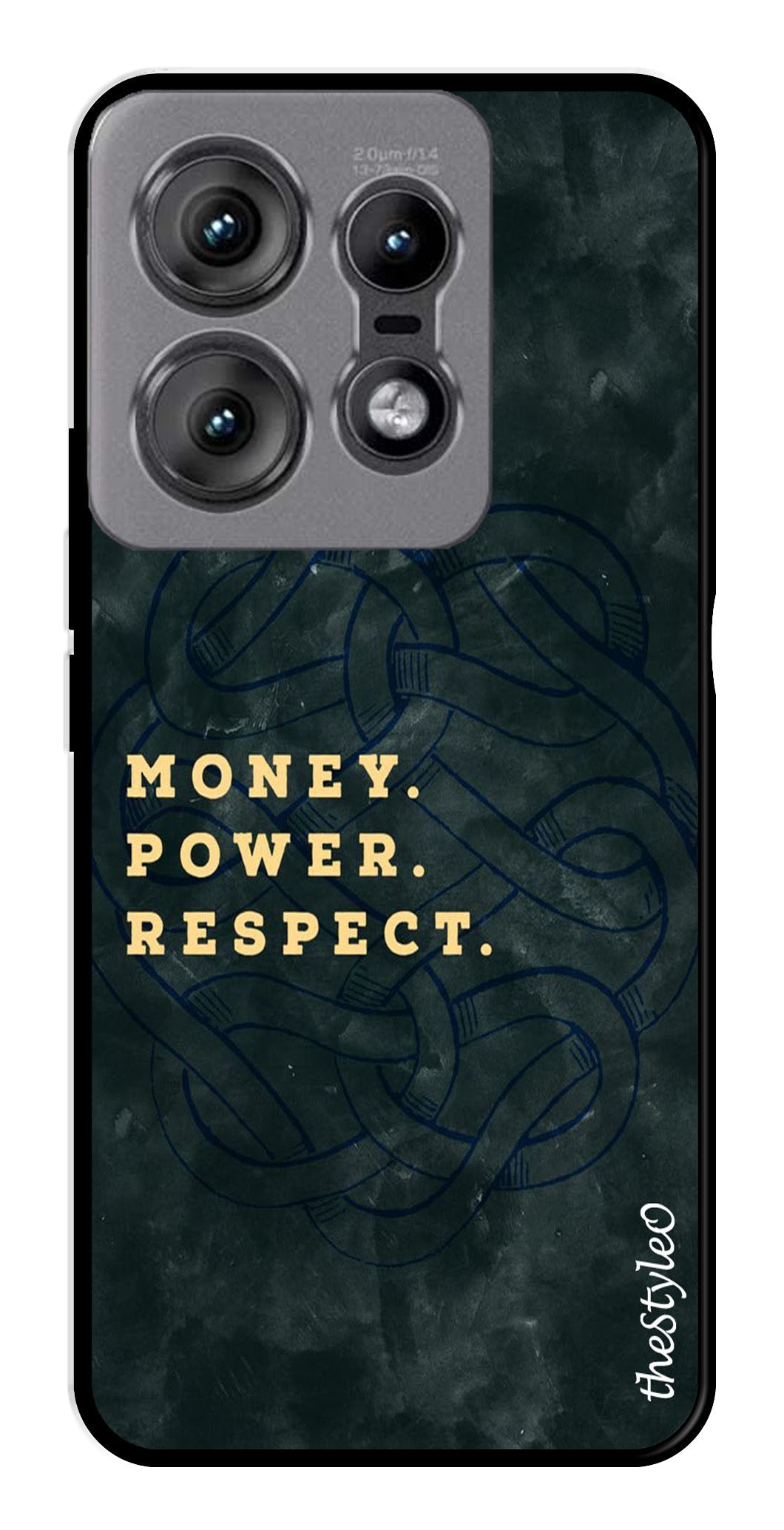 Money Power Respect Metal Mobile Case for Moto Edge 50 Pro 5G (Design No -79)