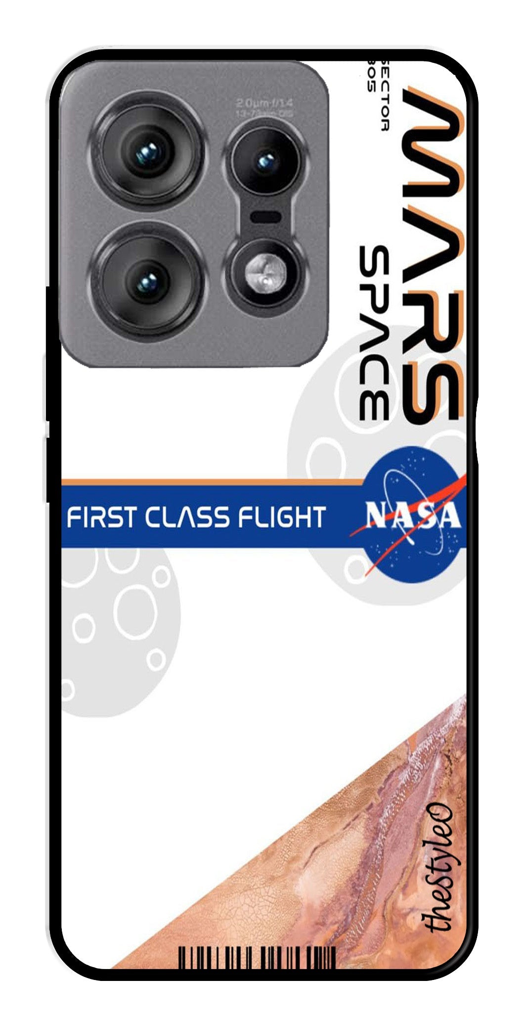 Mars Space Metal Mobile Case for Moto Edge 50 Pro 5G (Design No -81)