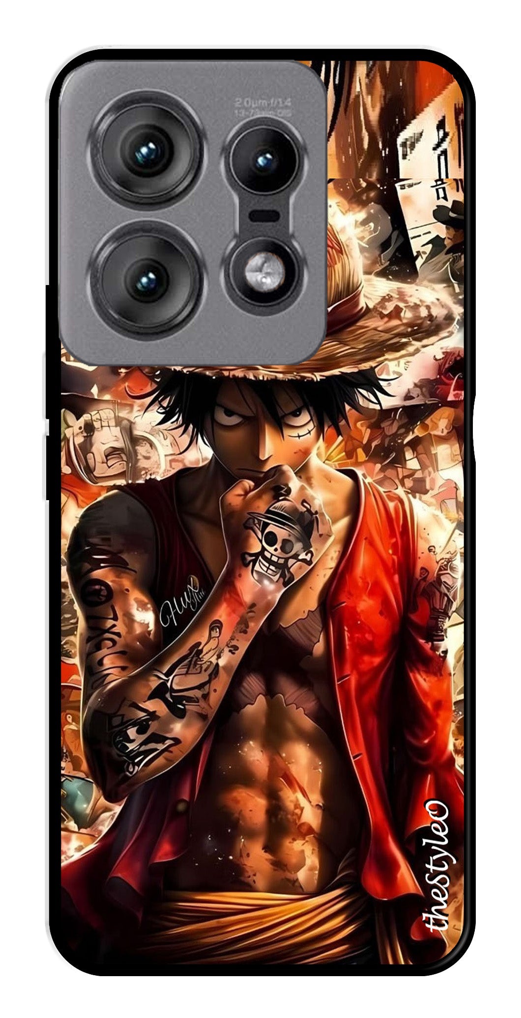 Monkey D Luffy Metal Mobile Case for Moto Edge 50 Pro 5G (Design No -83)