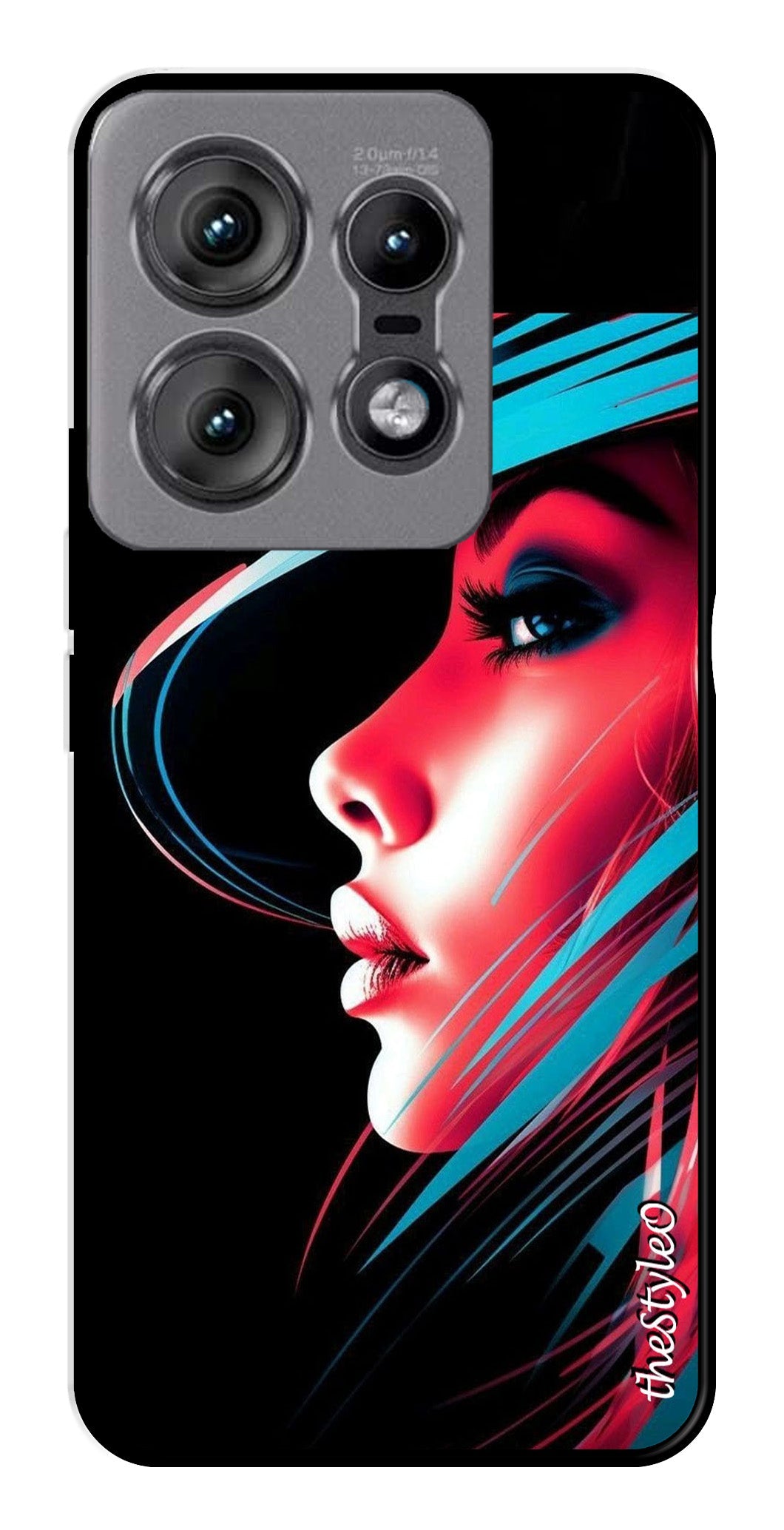 Elegant Woman Metal Mobile Case for Moto Edge 50 Pro 5G (Design No -86)