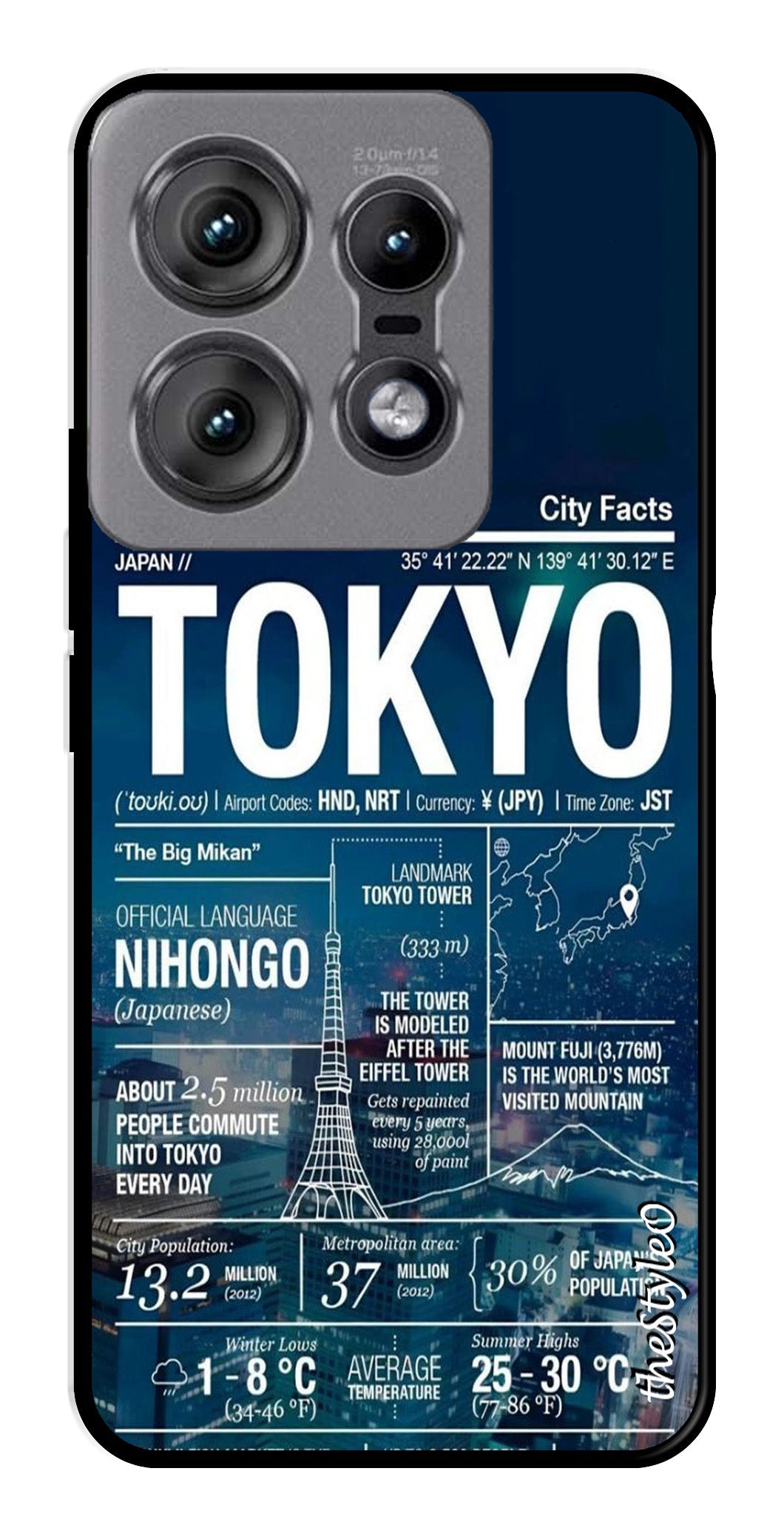 Tokyo Metal Mobile Case for Moto Edge 50 Pro 5G (Design No -93)