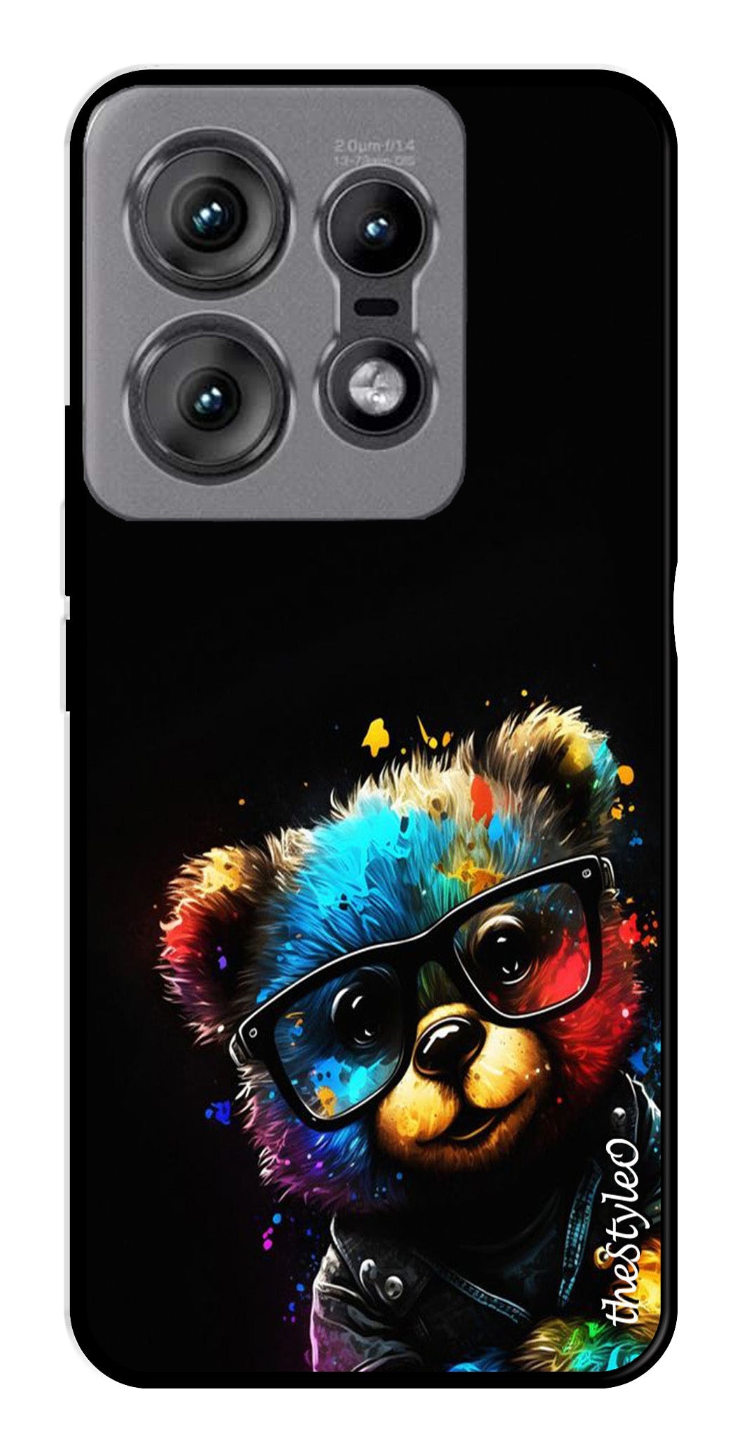 Teddy Bear Metal Mobile Case for Moto Edge 50 Pro 5G (Design No -94)