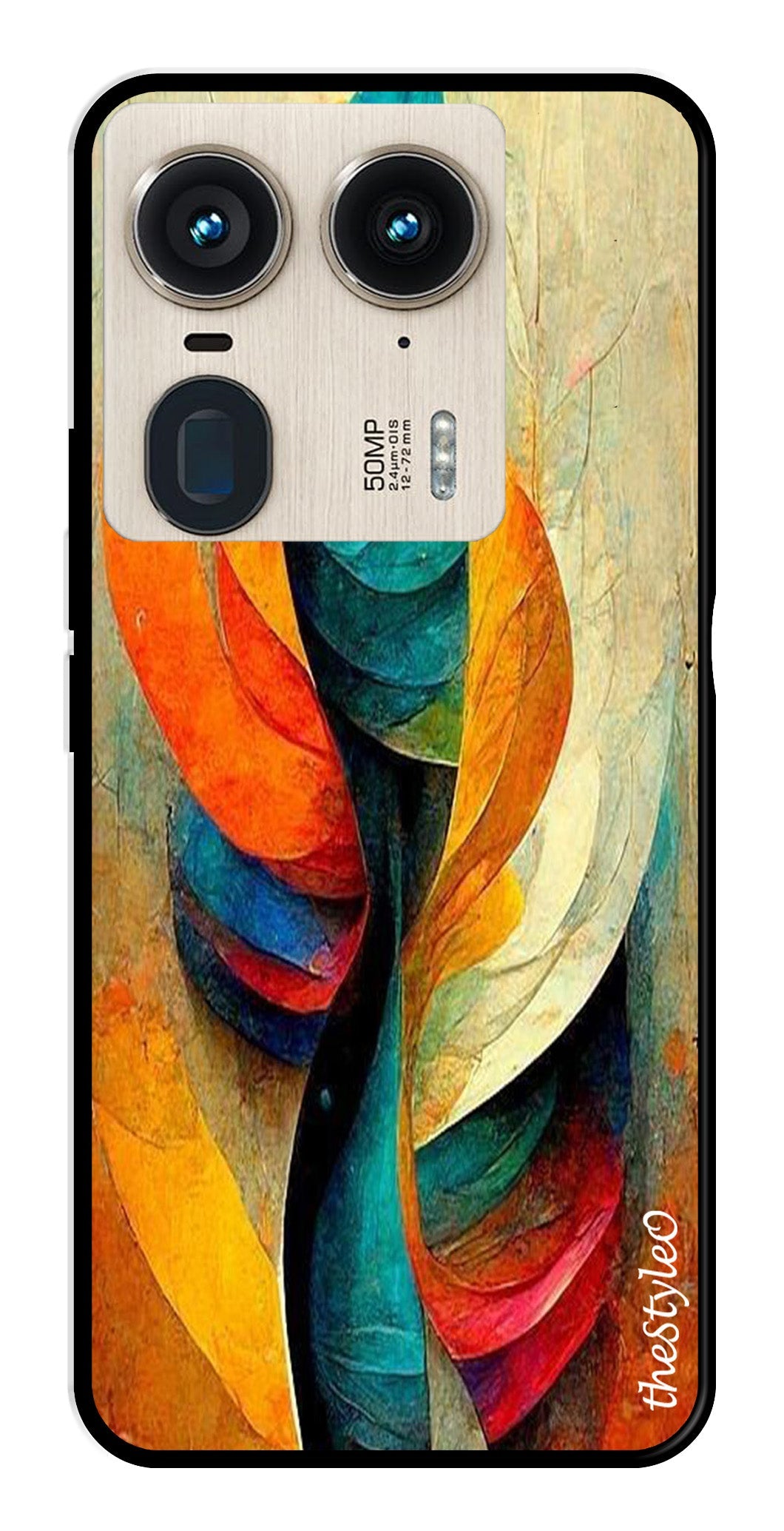 Modern Art Metal Mobile Case for Moto Edge 50 Ultra 5G (Design No -11)