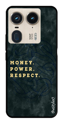 Money Power Respect Metal Mobile Case for Moto Edge 50 Ultra 5G