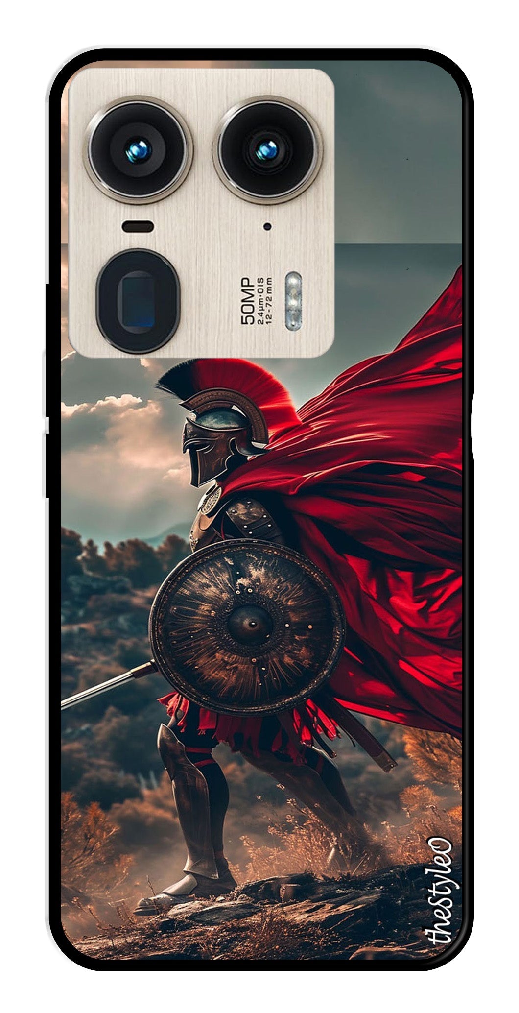 Spartan Fighter Metal Mobile Case for Moto Edge 50 Ultra 5G (Design No -89)