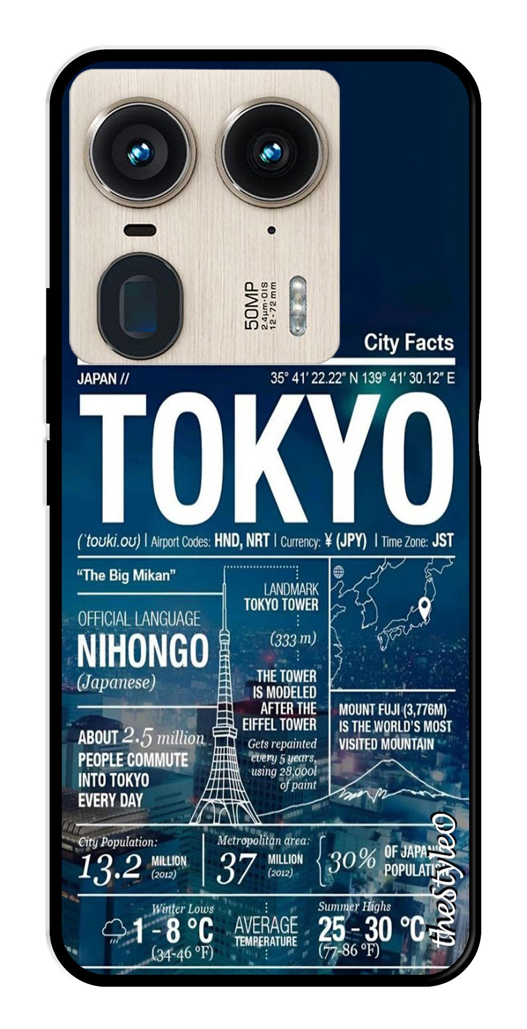 Tokyo Metal Mobile Case for Moto Edge 50 Ultra 5G (Design No -93)