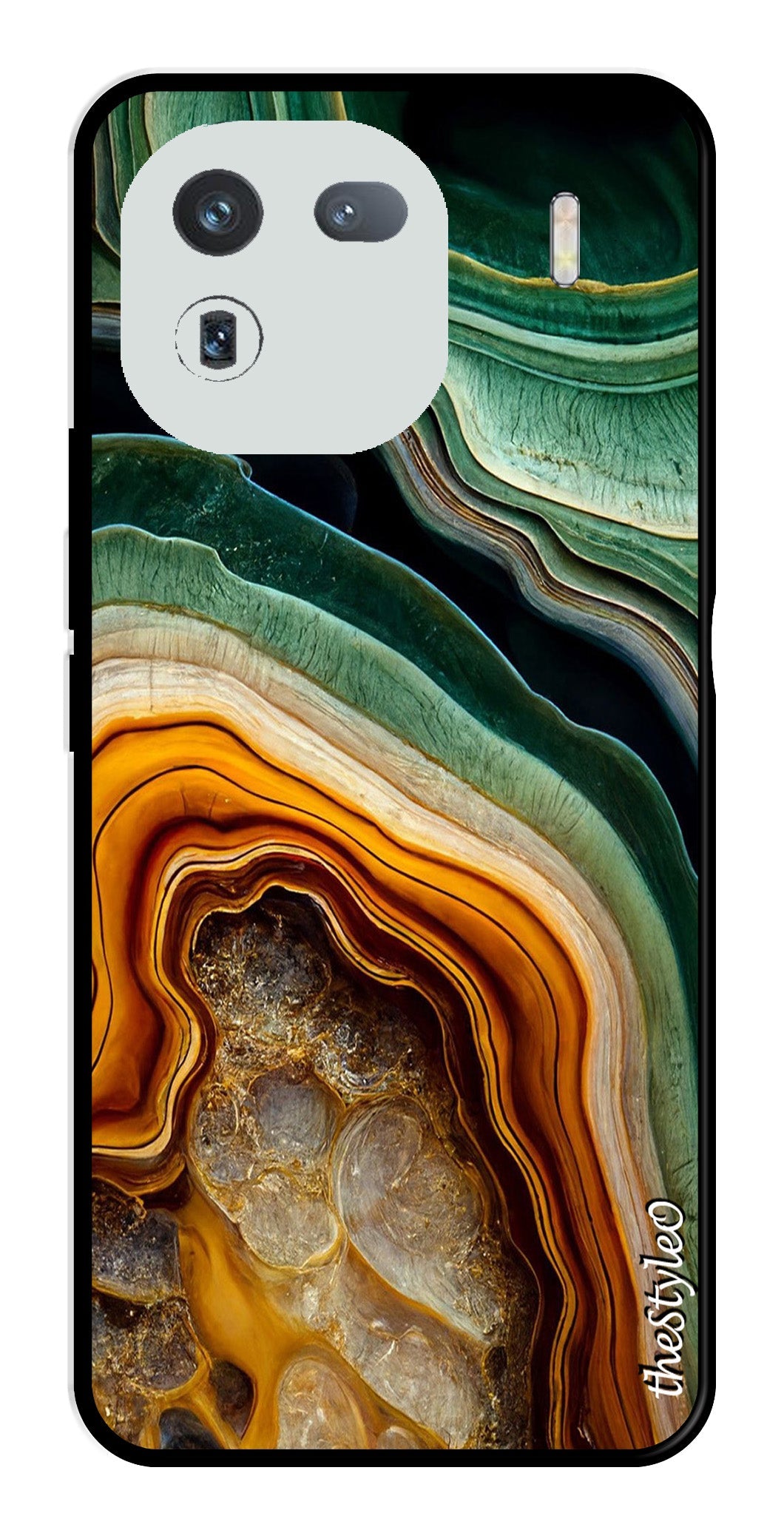 Be Happy Metal Mobile Case for iQOO 12 5G (Design No -27)