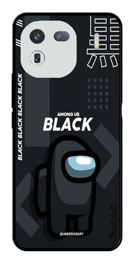Among us Black Metal Mobile Case for iQOO 12 5G (Design No -67)