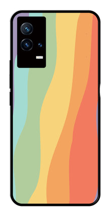 Muted Rainbow Metal Mobile Case for iQOO 8 5G