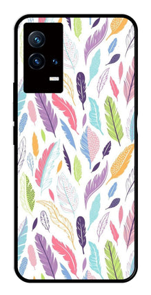 Colorful Feathers Metal Mobile Case for iQOO 8 5G
