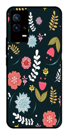 Floral Pattern2 Metal Mobile Case for iQOO 8 5G