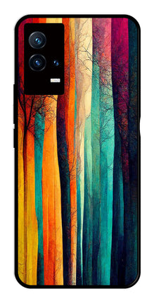 Modern Art Colorful Metal Mobile Case for iQOO 8 5G