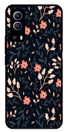 Floral Pattern Metal Mobile Case for iQOO Z3
