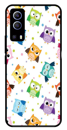 Owls Pattern Metal Mobile Case for iQOO Z3
