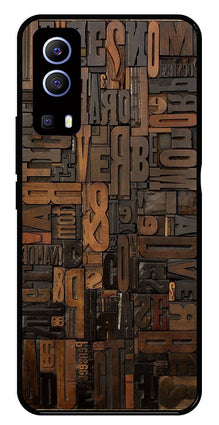 Alphabets Metal Mobile Case for iQOO Z3