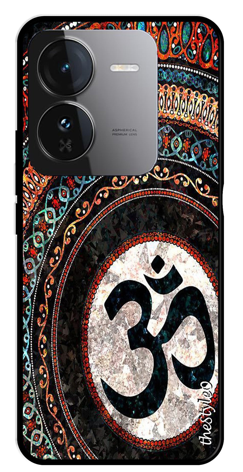 Leafs Design Metal Mobile Case for iQOO Z9 5G (Design No -14)