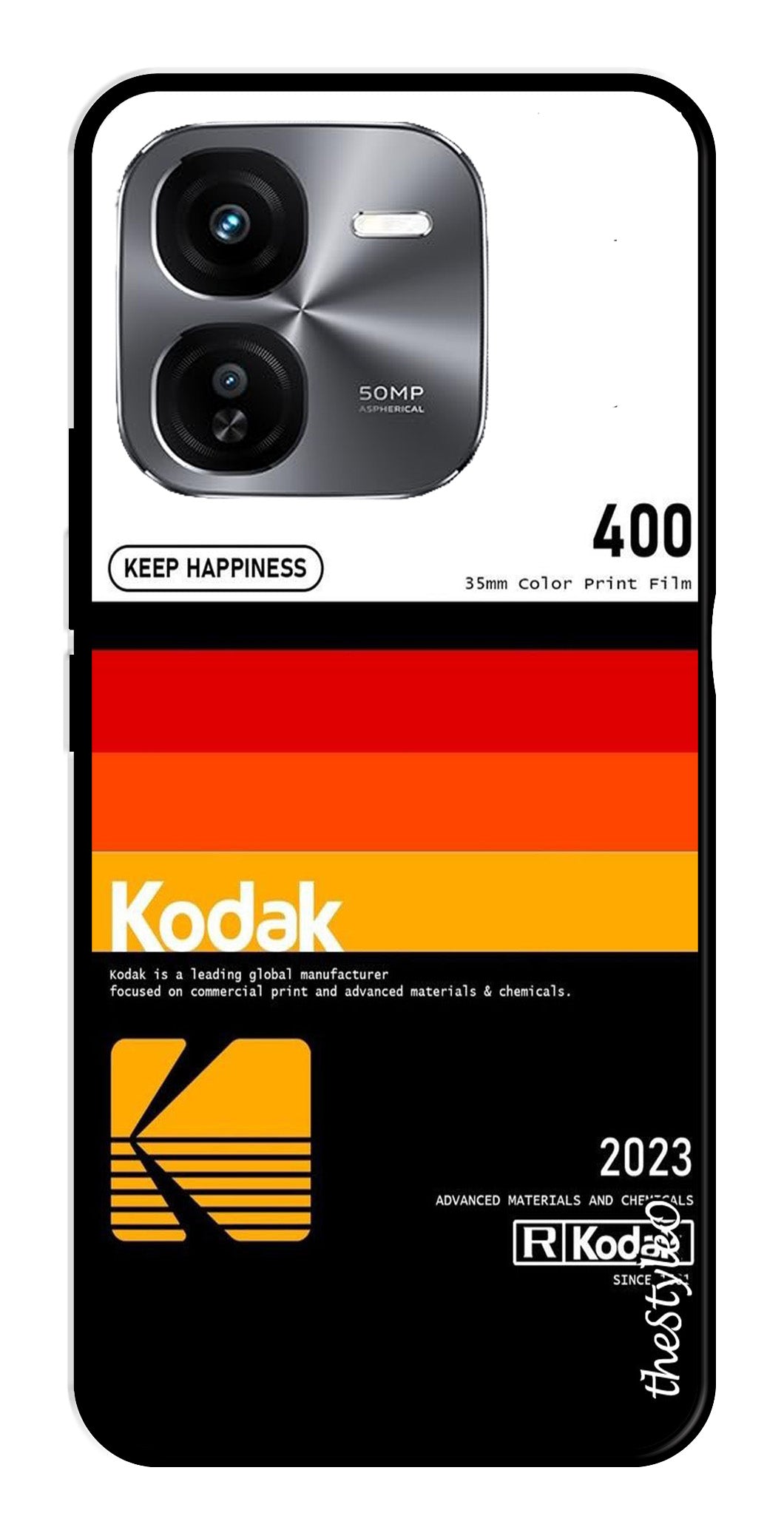 Kodak Design Metal Mobile Case for iQOO Z9X 5G (Design No -65)