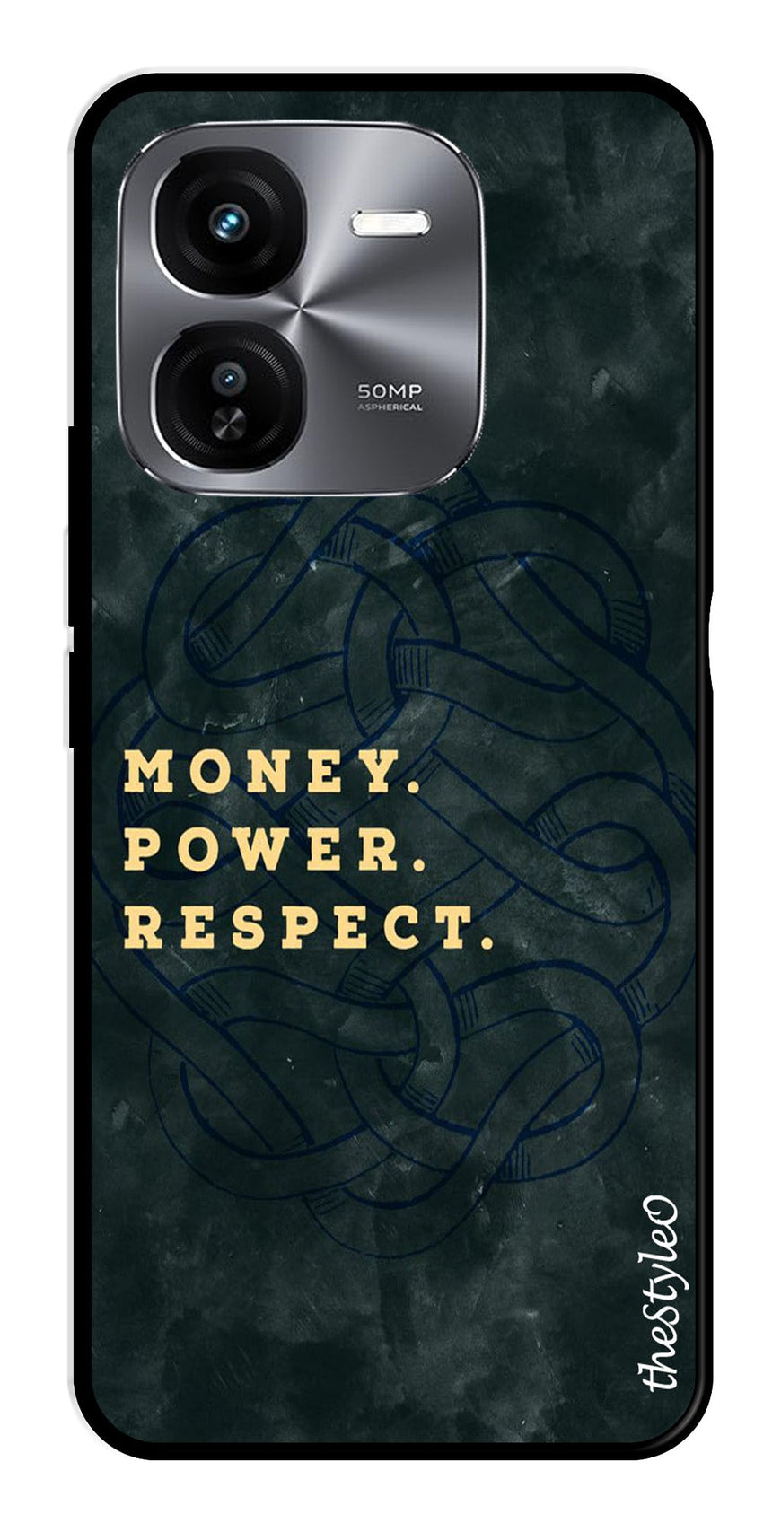 Money Power Respect Metal Mobile Case for iQOO Z9X 5G (Design No -79)