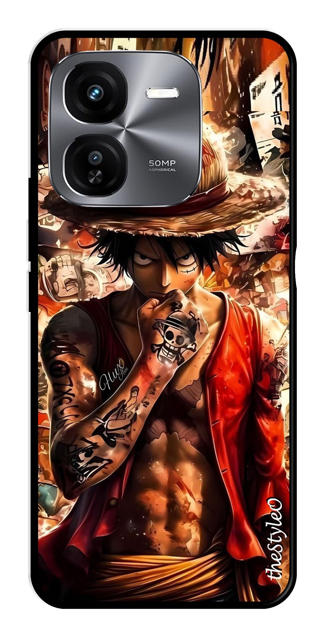 Monkey D Luffy Metal Mobile Case for iQOO Z9X 5G (Design No -83)