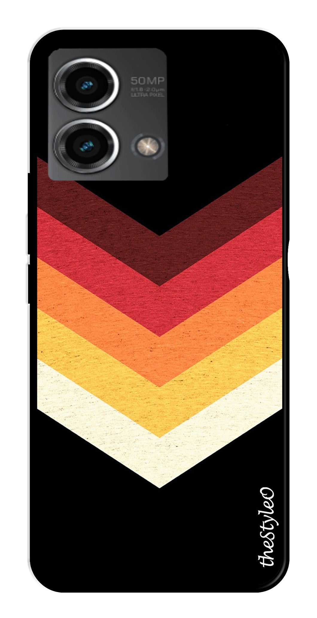 MultiColor Arrow Metal Mobile Case for Moto G Stylus (Design No -04)