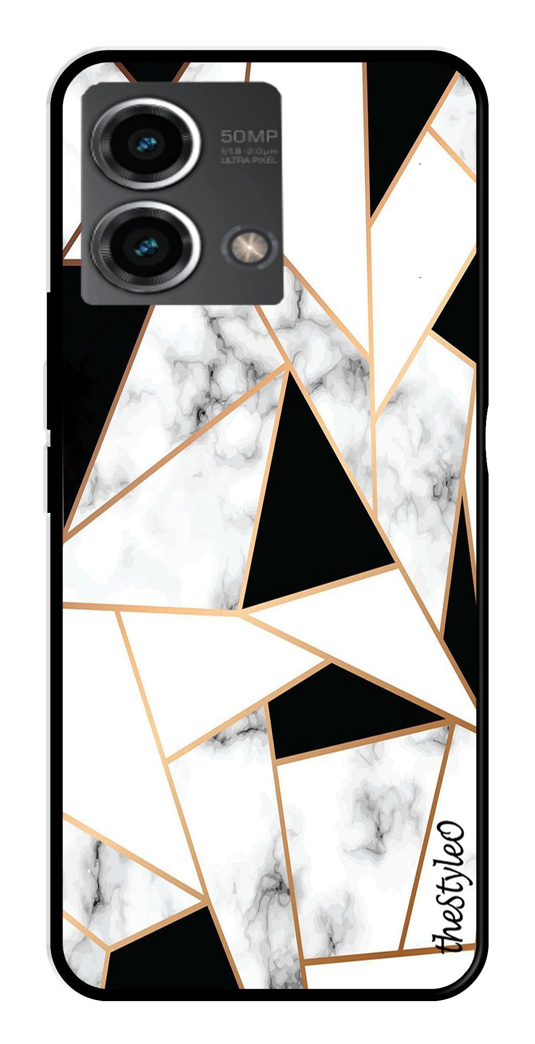 Marble Design2 Metal Mobile Case for Moto G Stylus (Design No -08)