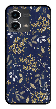 Leaves Design Metal Mobile Case for Moto G Stylus