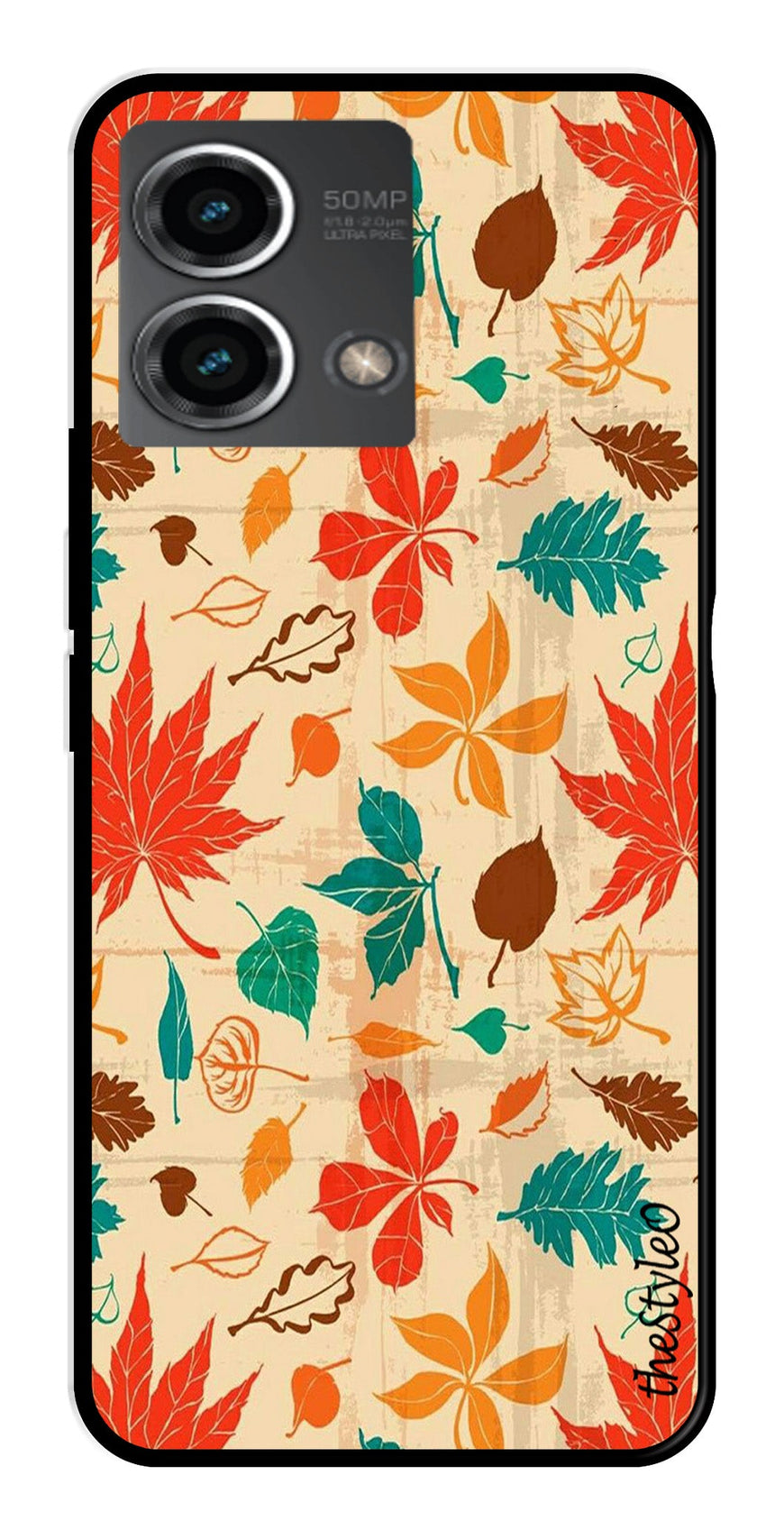 Autumn leaves Metal Mobile Case for Moto G Stylus (Design No -55)