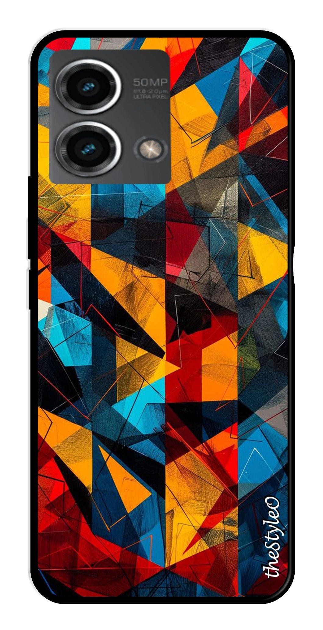 Abstract Art Metal Mobile Case for Moto G Stylus (Design No -57)