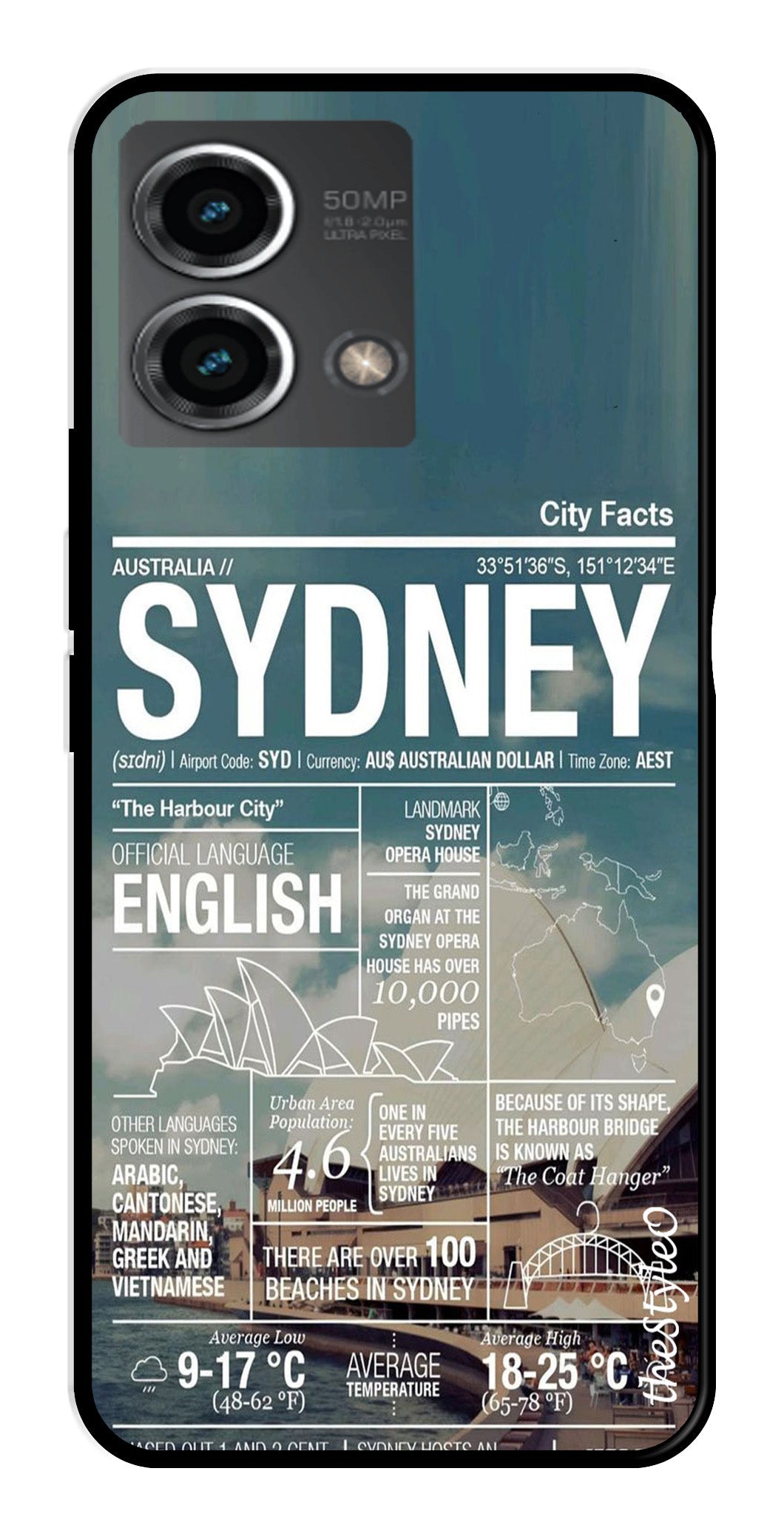 Sydney Metal Mobile Case for Moto G Stylus (Design No -69)