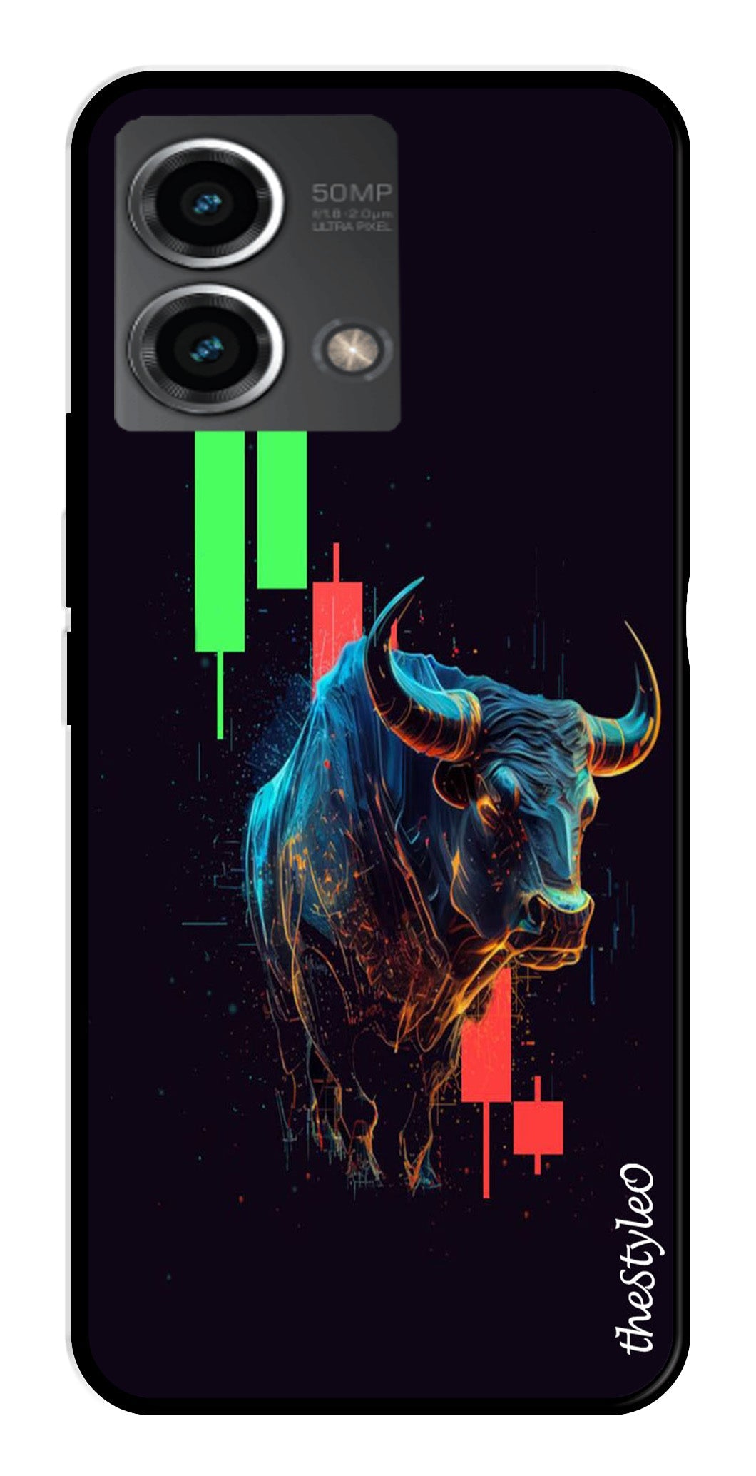 Stock Market Metal Mobile Case for Moto G Stylus (Design No -77)