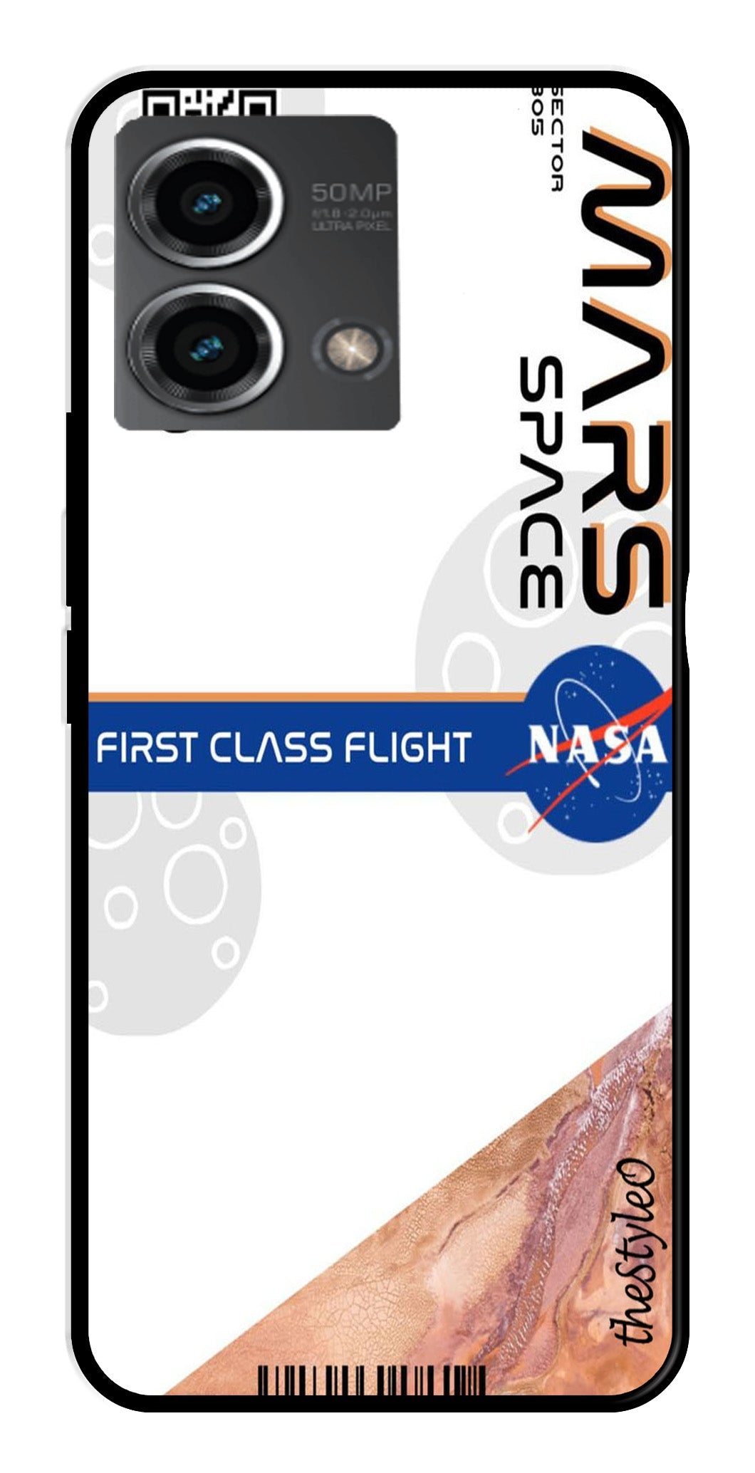 Mars Space Metal Mobile Case for Moto G Stylus (Design No -81)