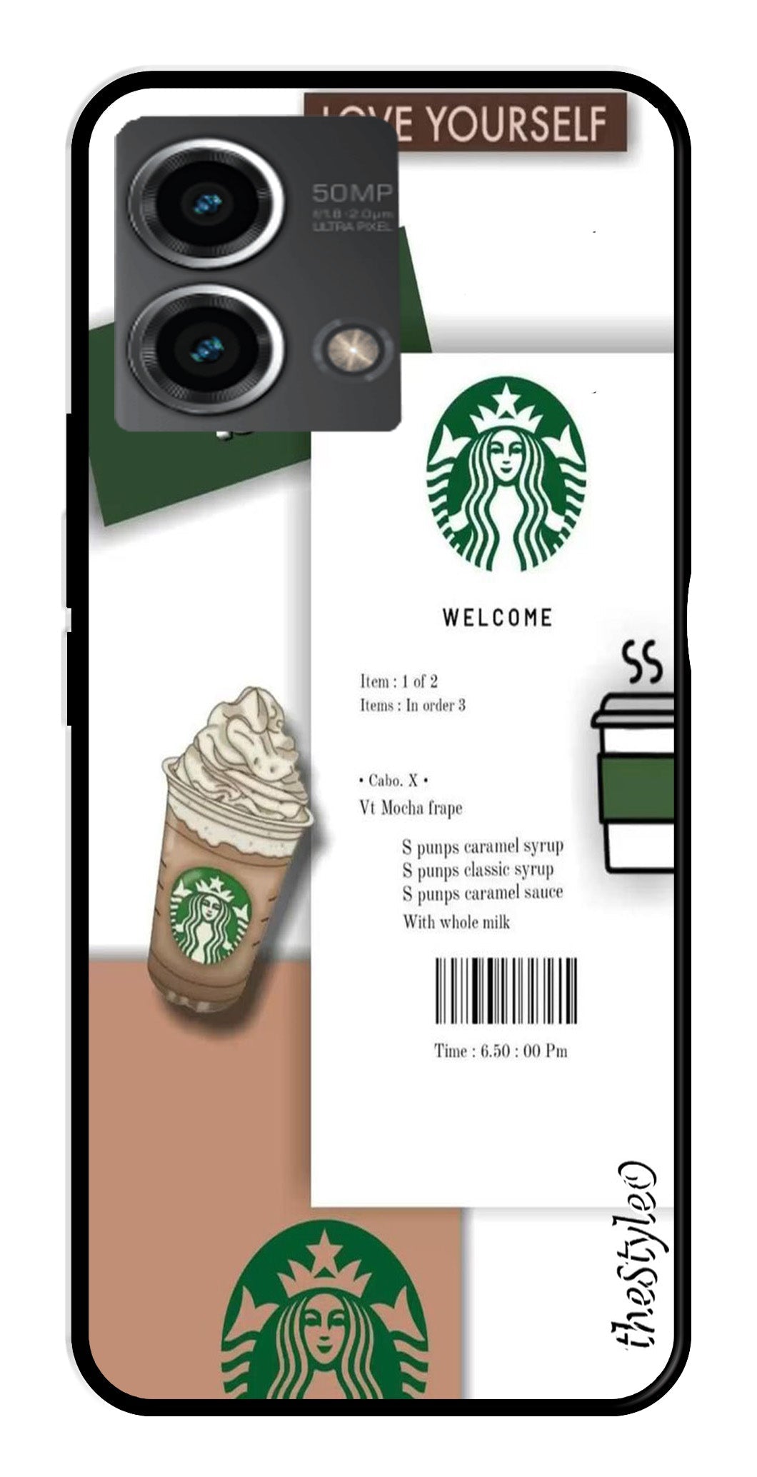 Starbucks Metal Mobile Case for Moto G Stylus (Design No -91)