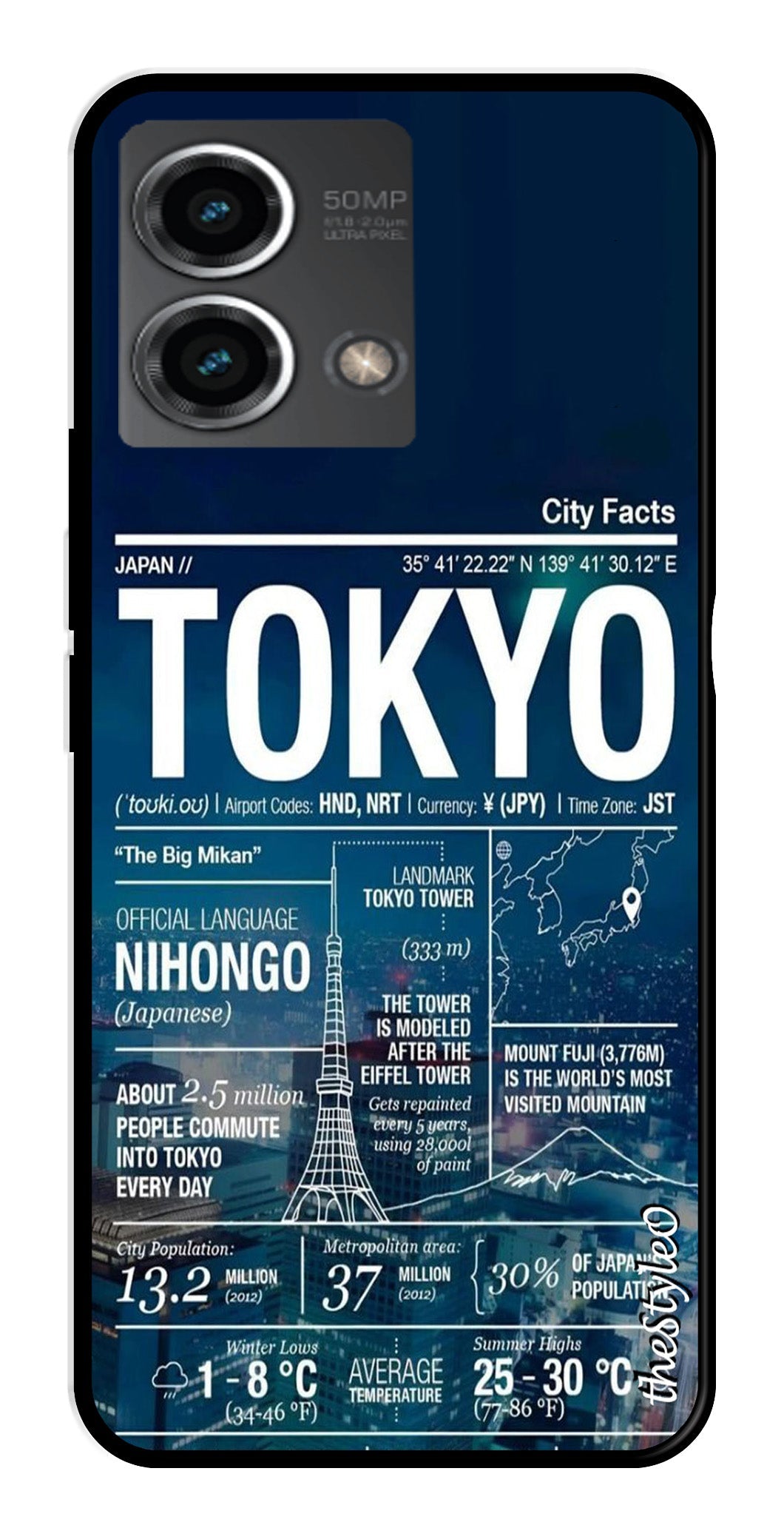 Tokyo Metal Mobile Case for Moto G Stylus (Design No -93)