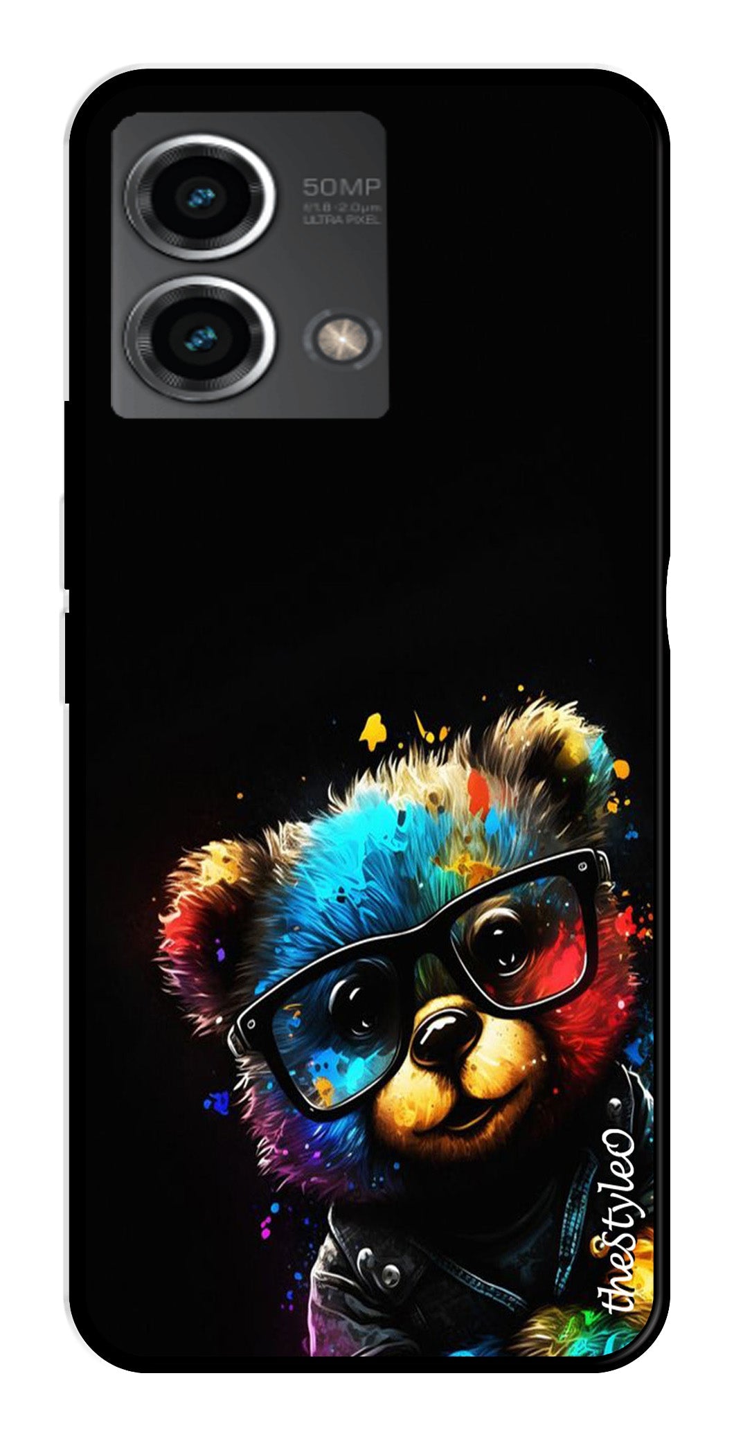 Teddy Bear Metal Mobile Case for Moto G Stylus (Design No -94)