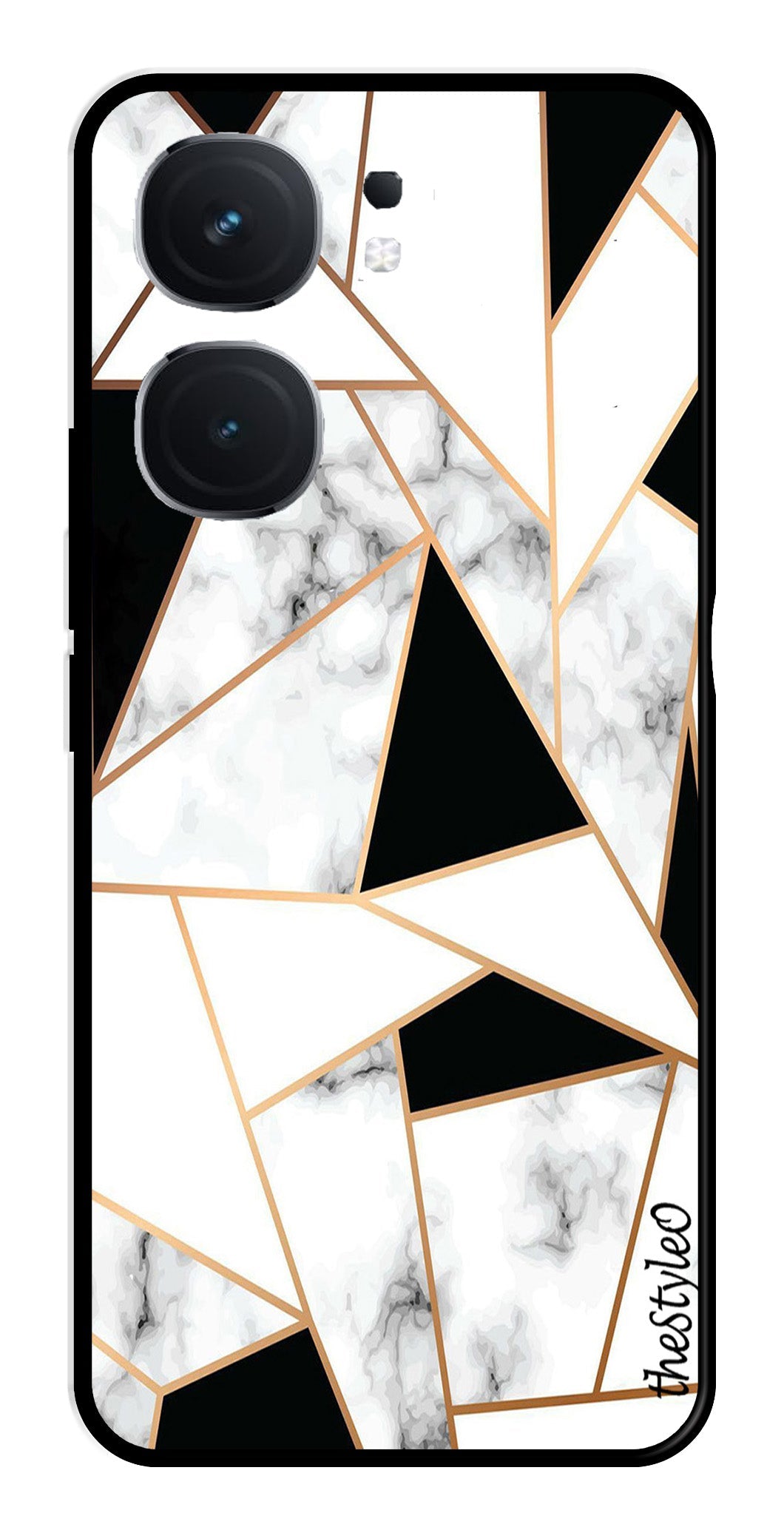 Marble Design2 Metal Mobile Case for iQOO Neo 9 Pro 5G (Design No -08)