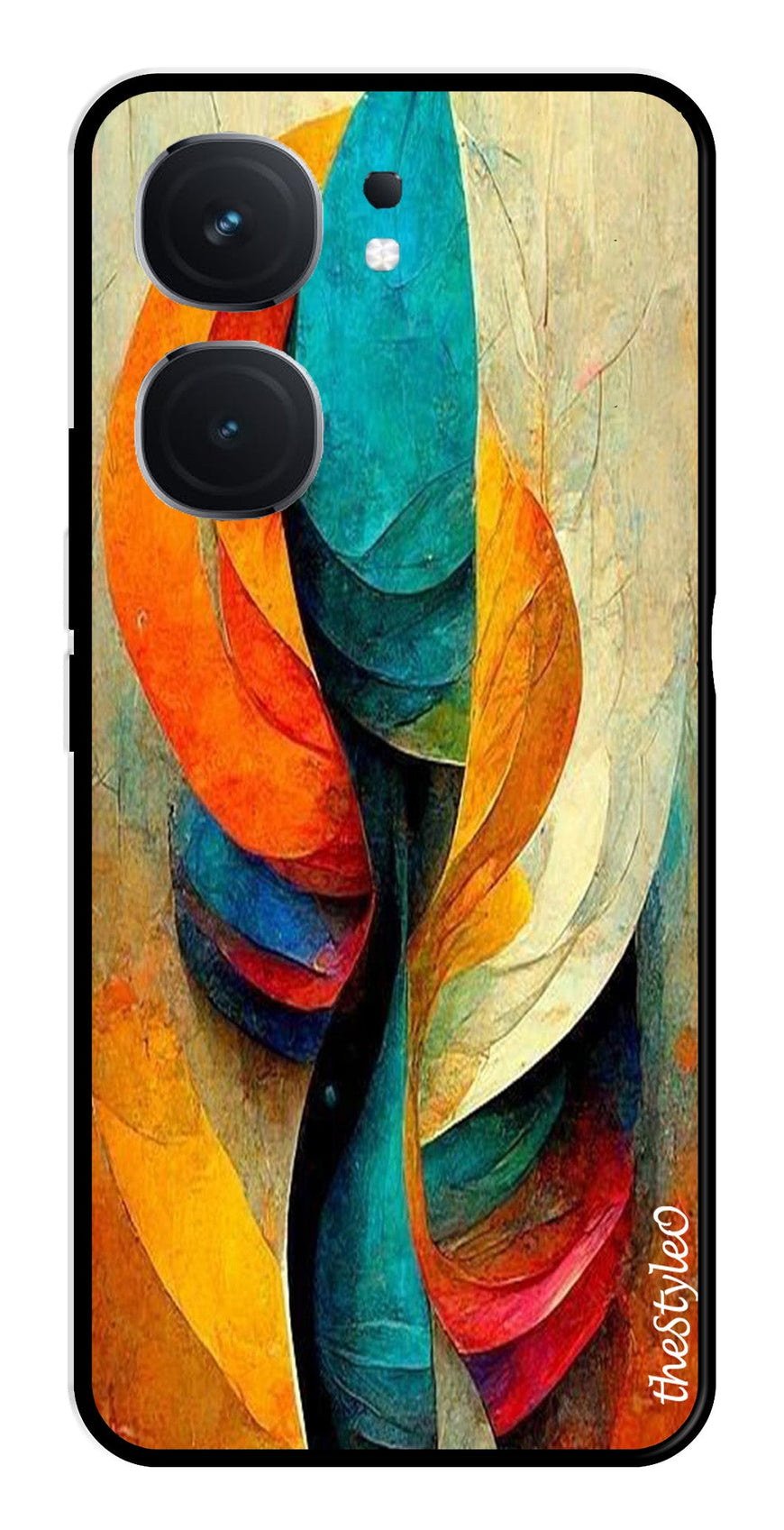 Modern Art Metal Mobile Case for iQOO Neo 9 Pro 5G (Design No -11)