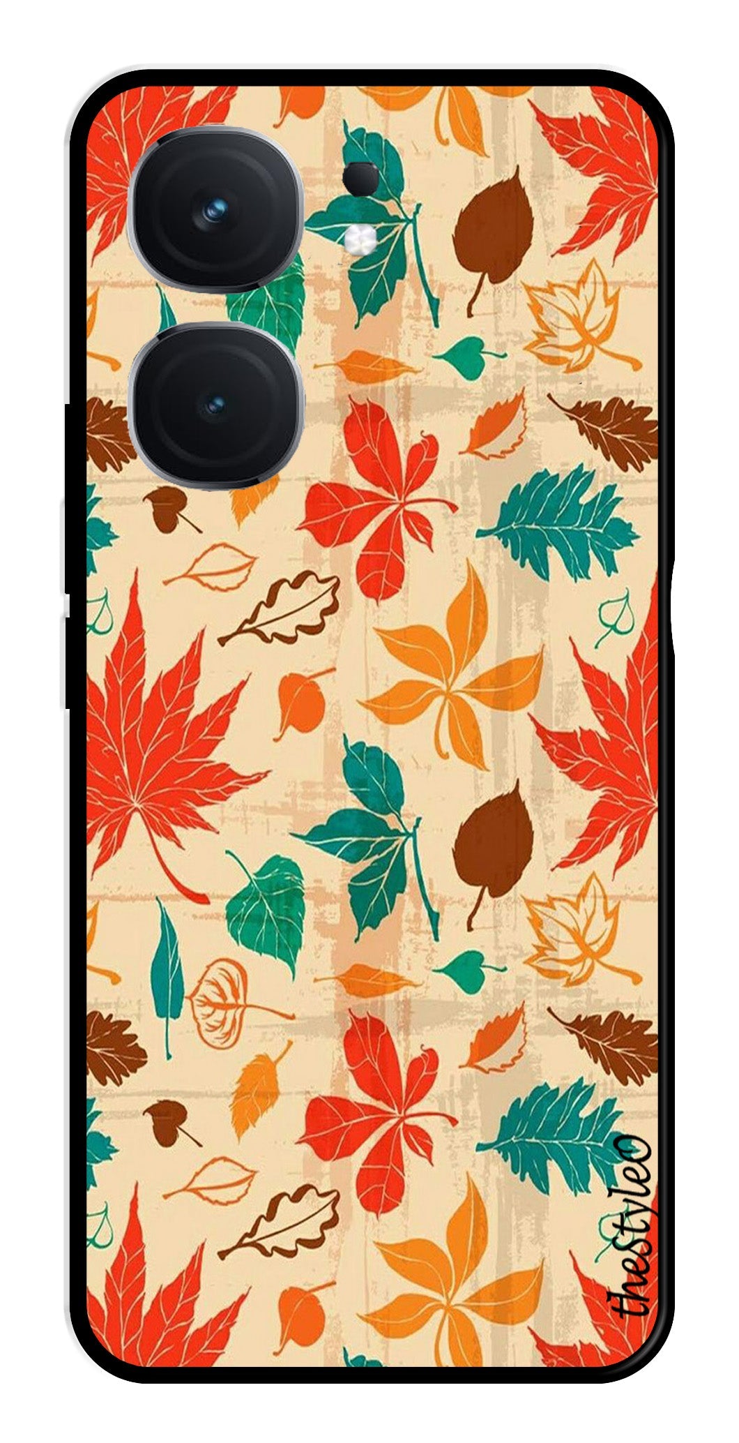 Autumn leaves Metal Mobile Case for iQOO Neo 9 Pro 5G (Design No -55)