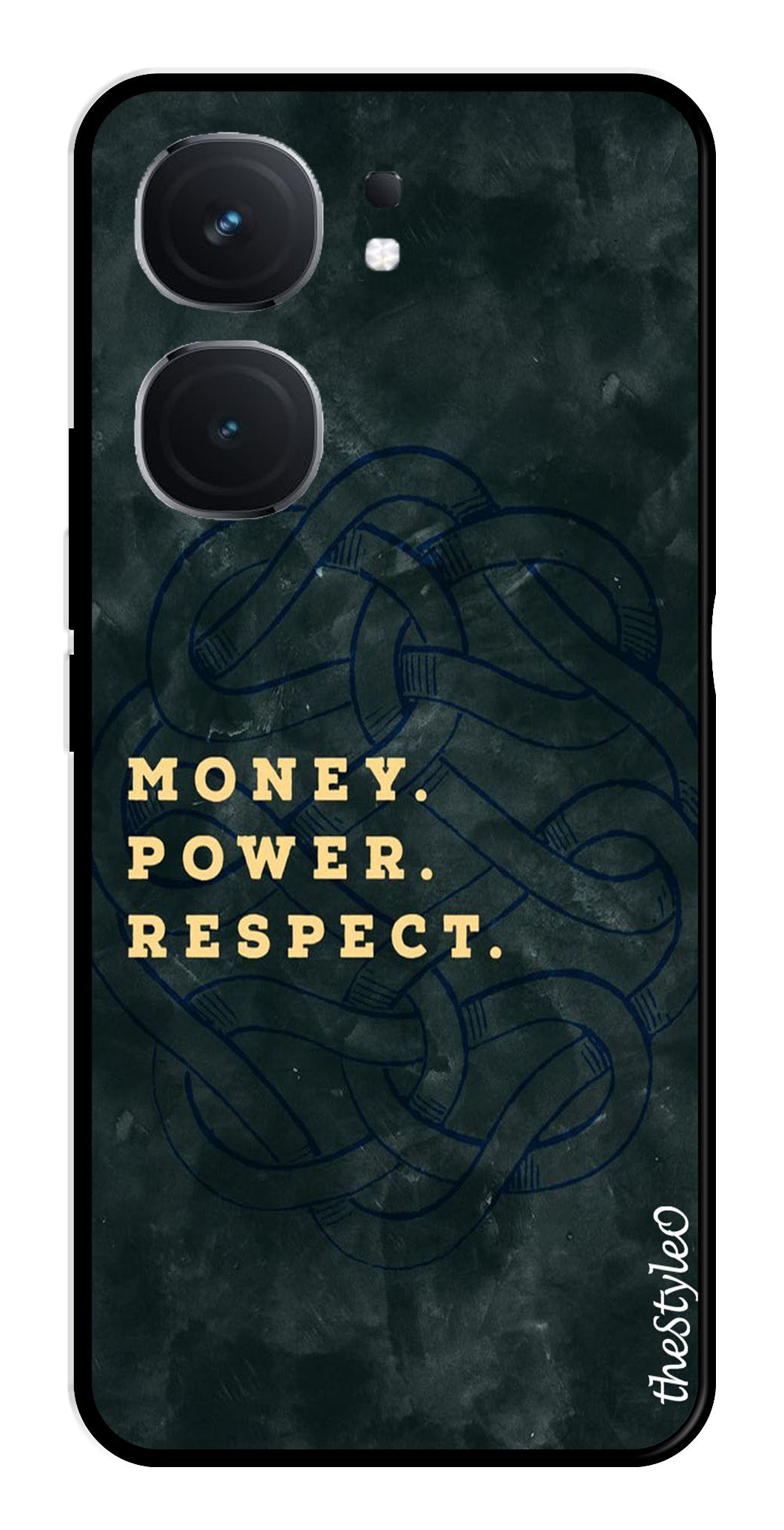 Money Power Respect Metal Mobile Case for iQOO Neo 9 Pro 5G (Design No -79)