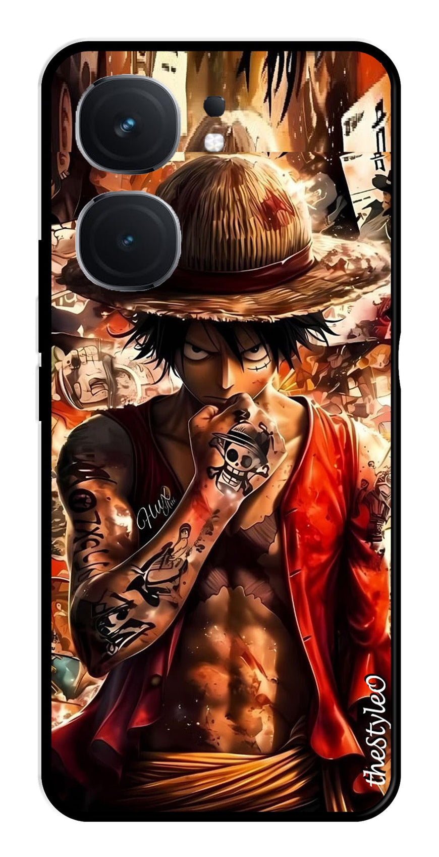 Monkey D Luffy Metal Mobile Case for iQOO Neo 9 Pro 5G (Design No -83)