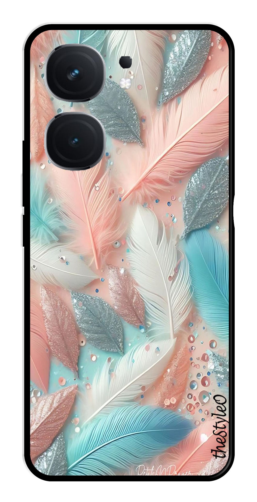 Feather Metal Mobile Case for iQOO Neo 9 Pro 5G (Design No -84)