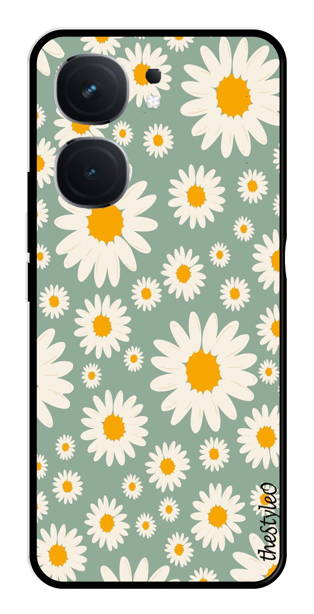 Floral Design Metal Mobile Case for iQOO Neo 9 Pro 5G (Design No -87)