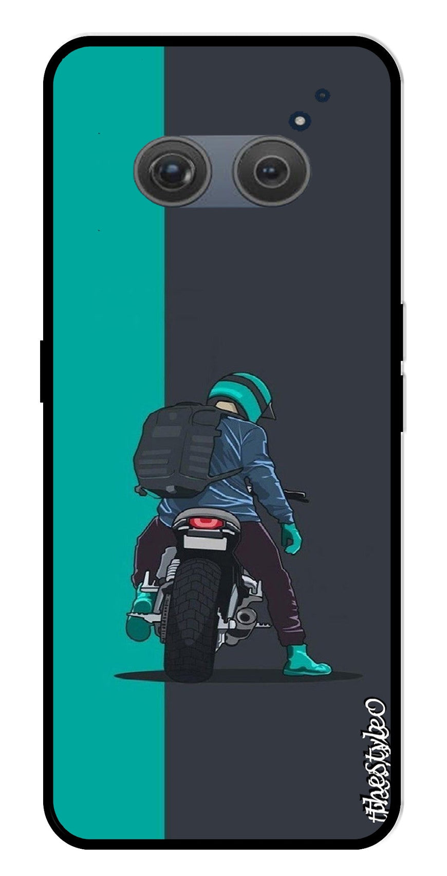 Bike Lover Metal Mobile Case for Redmi 10 Prime (Design No -05)