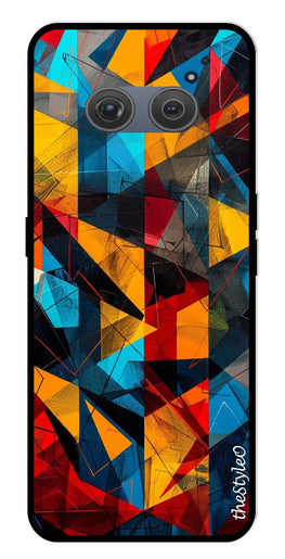 Abstract Art Metal Mobile Case for Redmi 10 Prime (Design No -57)