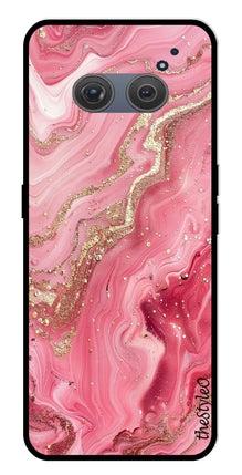 Pink Marble Metal Mobile Case for Redmi 10 Prime