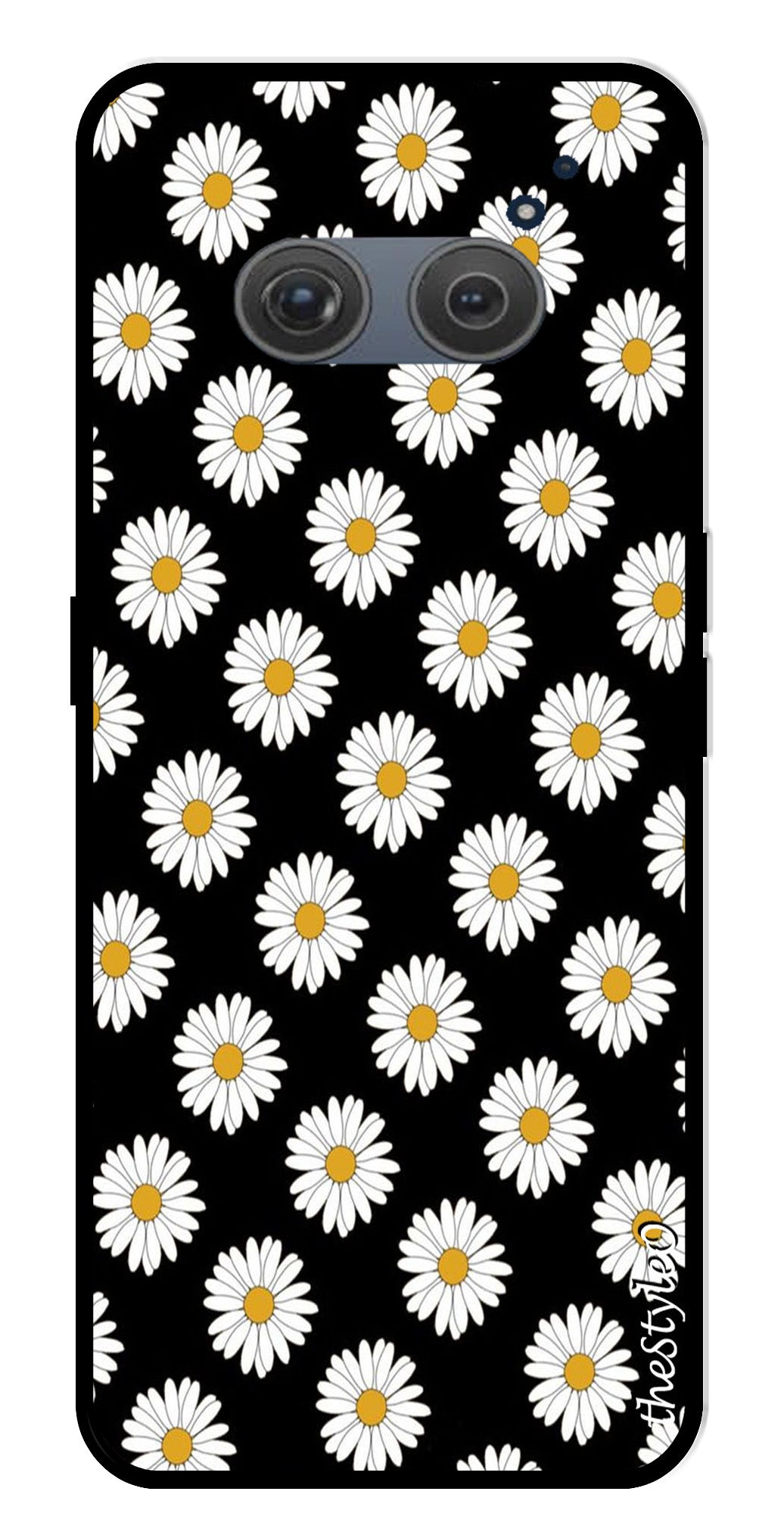 Daisy Flower Metal Mobile Case for Redmi 10 Prime (Design No -75)