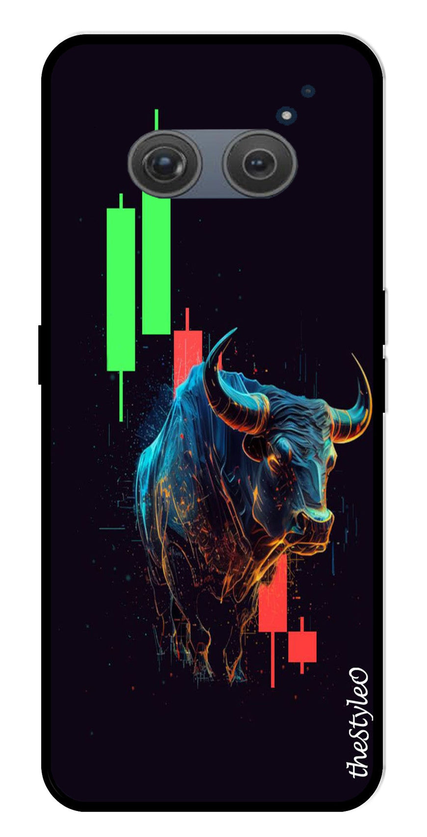 Stock Market Metal Mobile Case for Redmi 10 Prime (Design No -77)